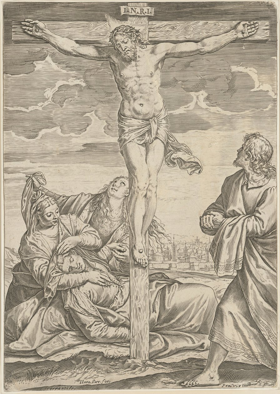 Crucifixion - Agostino Carracci