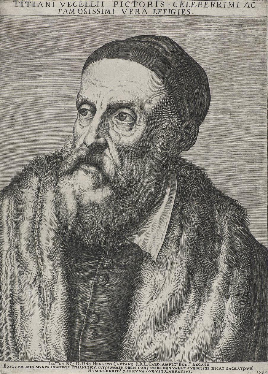 Portrait de Titien, 1587 - Agostino Carracci