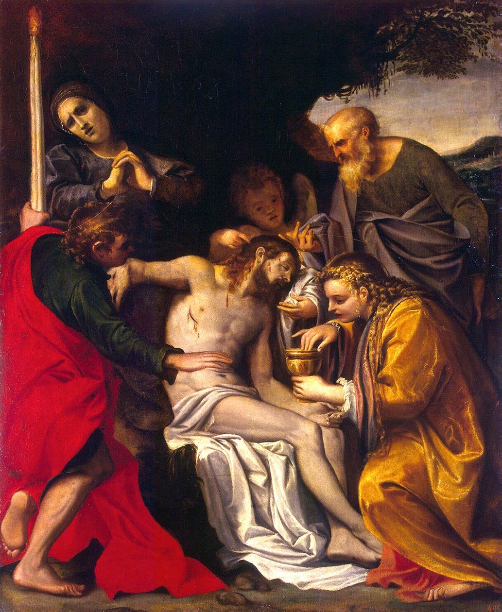 La lamentation du Christ - Agostino Carracci