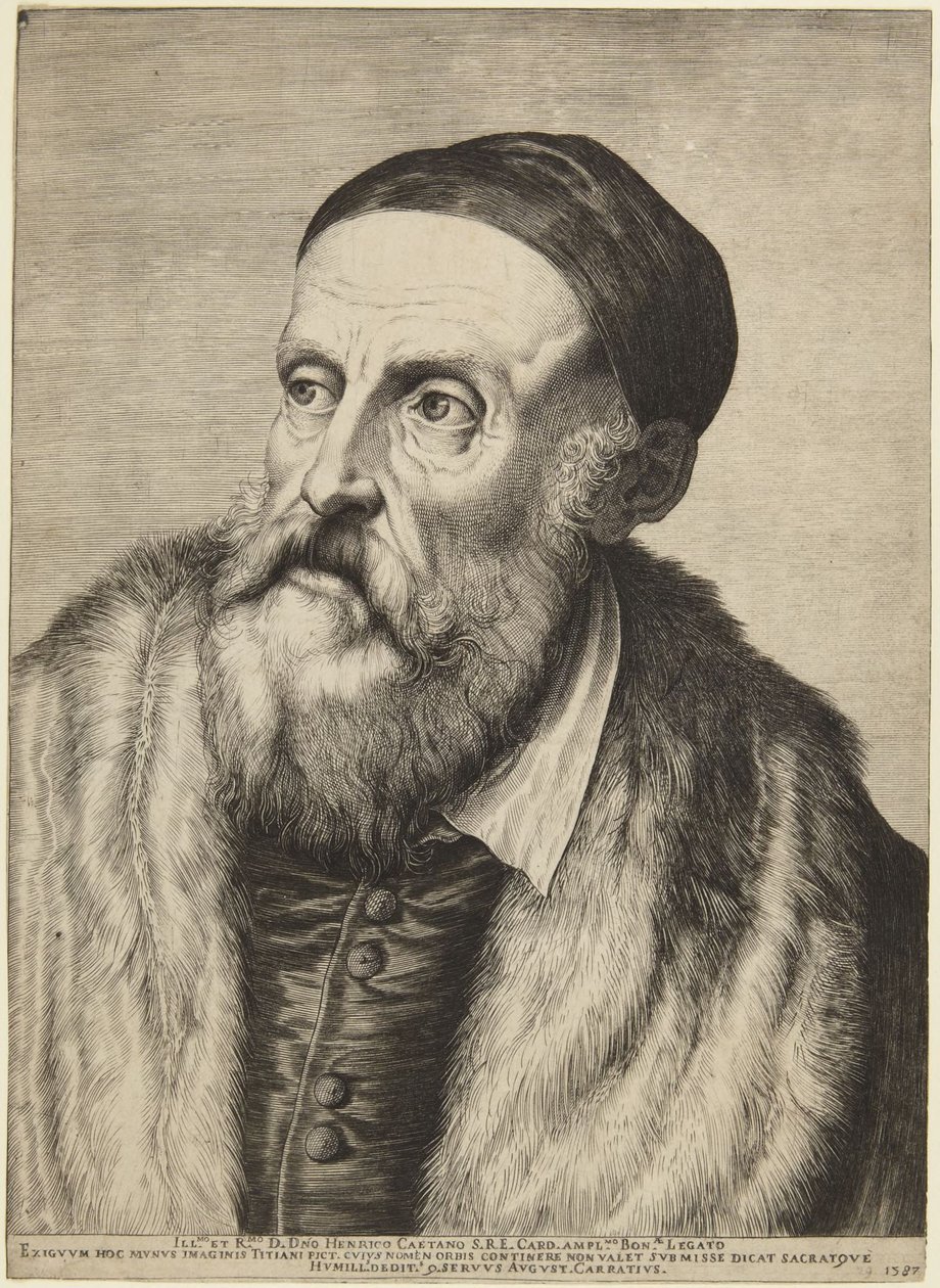 Titien  (Bartsch 14 I ; Calvesi/Casale 124) - Agostino Carracci