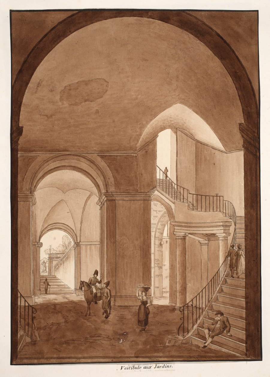 Vestibule des jardins du Palazzo Caetani all