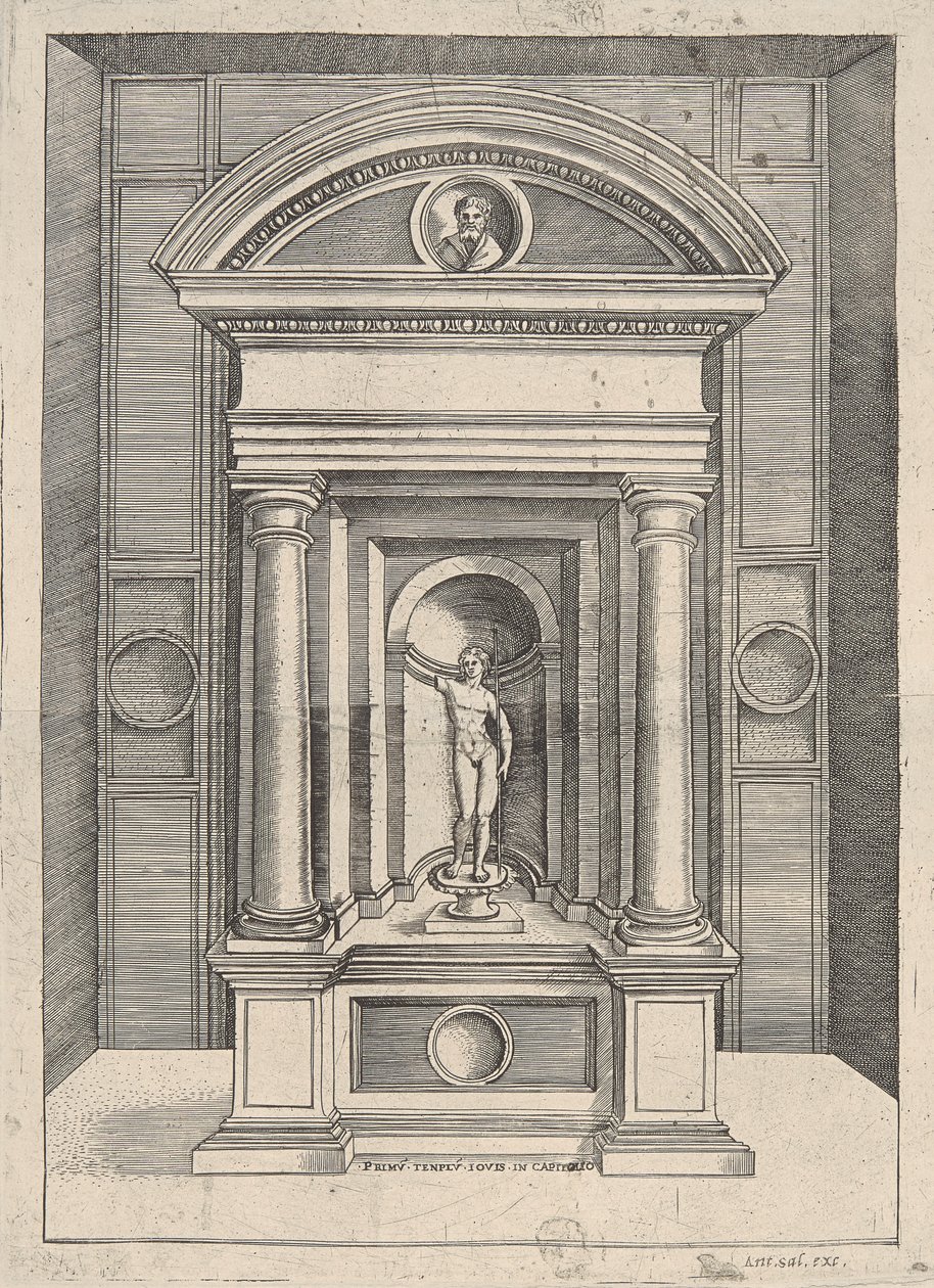 Primum Tenplum Iovis in Capitolio - Agostino Veneziano
