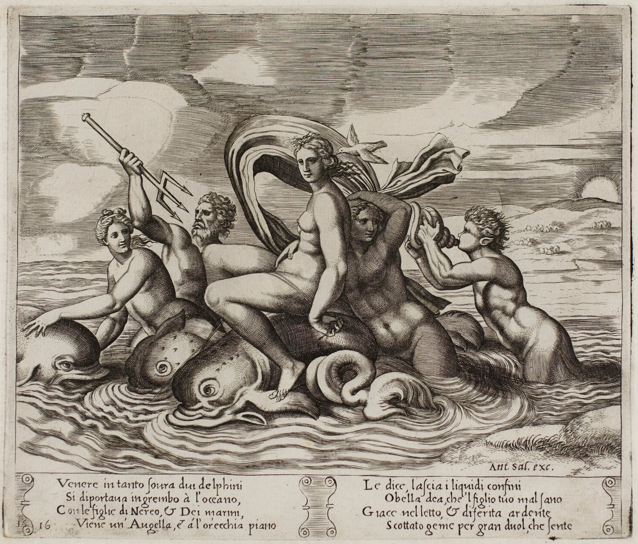 Psyché servie dans son bain par des nymphes qu