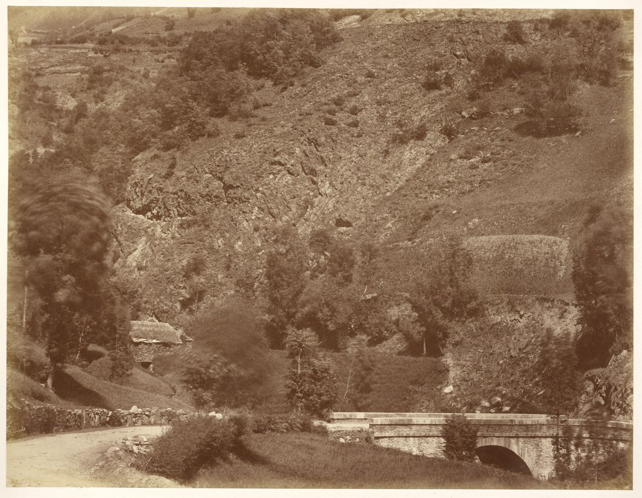 Pont Sur la Route de Bigorre (Coup de Vent) - Aimé Civiale