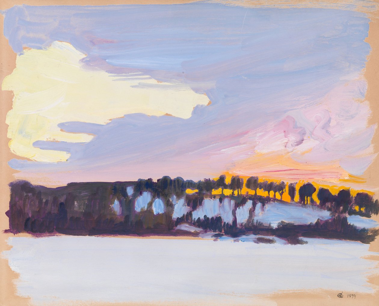 Paysage au crépuscule - Akseli Gallen-Kallela