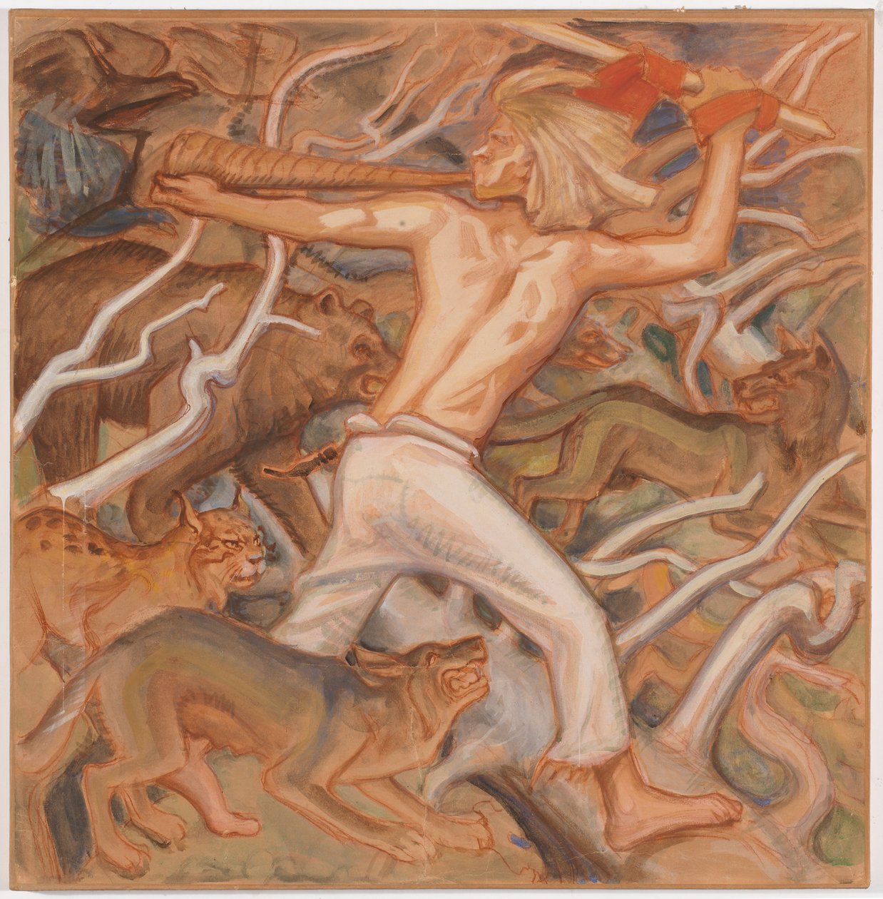 Kullervo gardant ses troupeaux sauvages - Akseli Gallen-Kallela