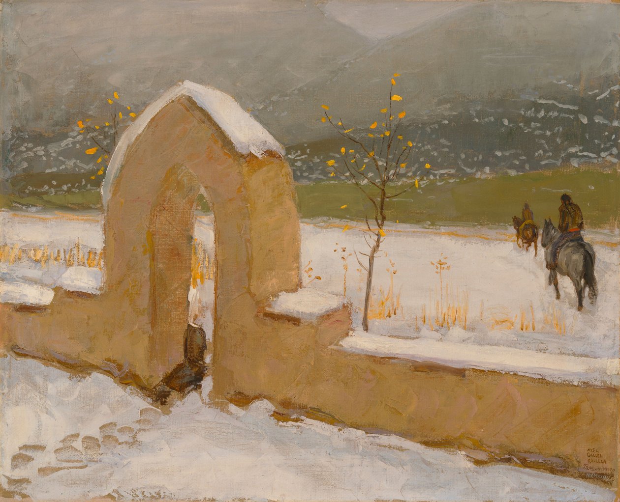 La porte de Taos - Akseli Gallen-Kallela