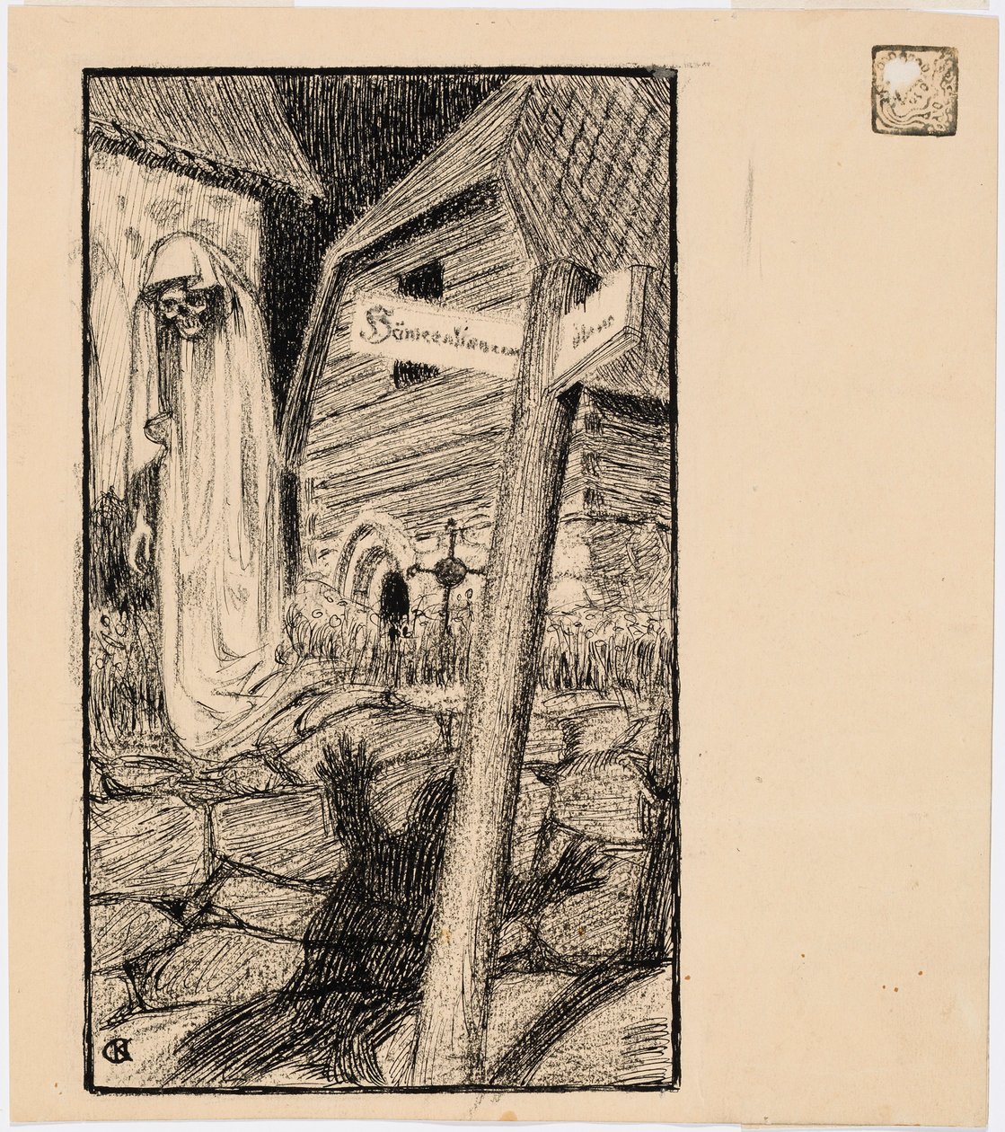 Le fantôme du cimetière - Akseli Gallen-Kallela