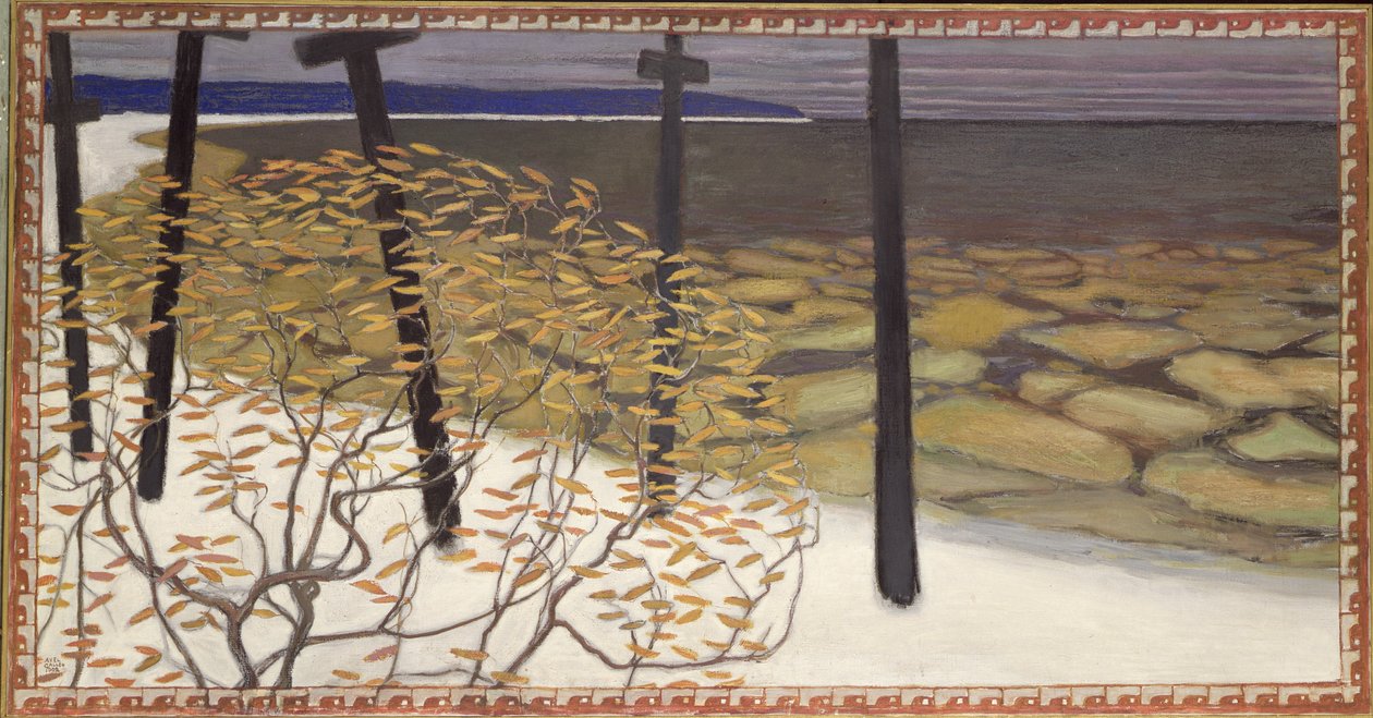 Automne, les cinq croix - Akseli Valdemar Gallen-Kallela