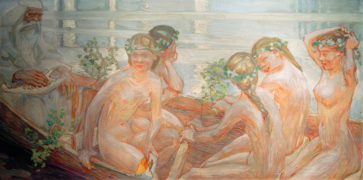 Le voyage de Väinämöinen - Akseli Valdemar Gallen-Kallela