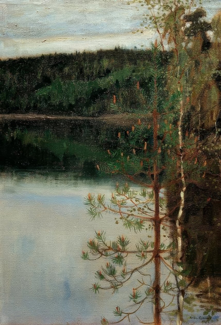 Vue sur un lac - Akseli Valdemar Gallen-Kallela