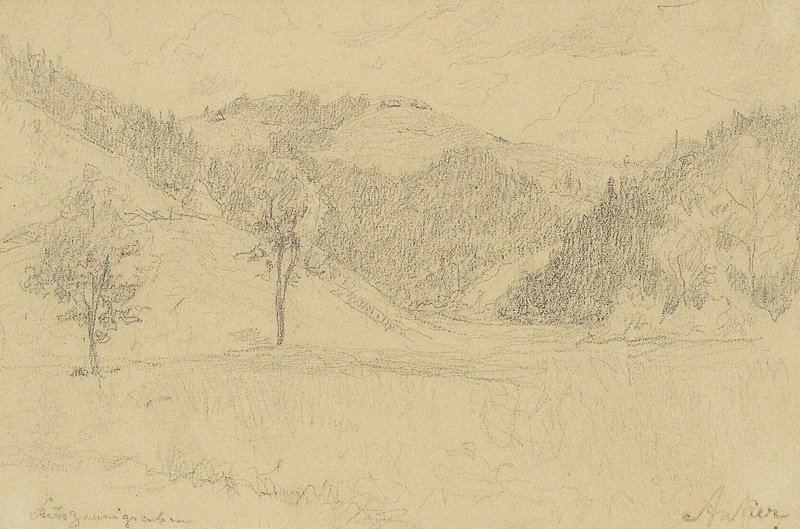 Paysage vallonné - Albert Anker