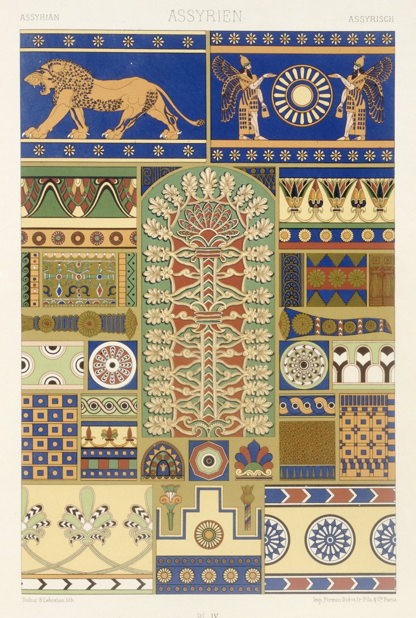 Style assyrien, planche XVII de 