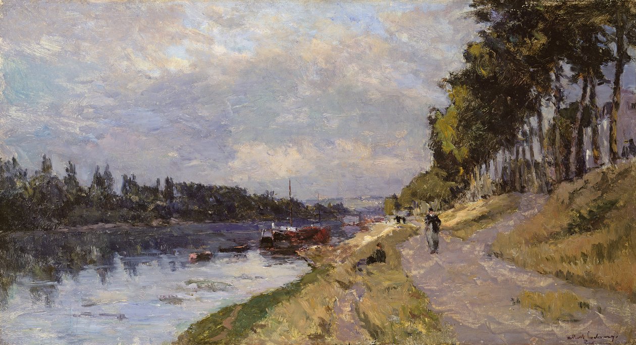 La Seine à Puteaux - Albert Charles Lebourg