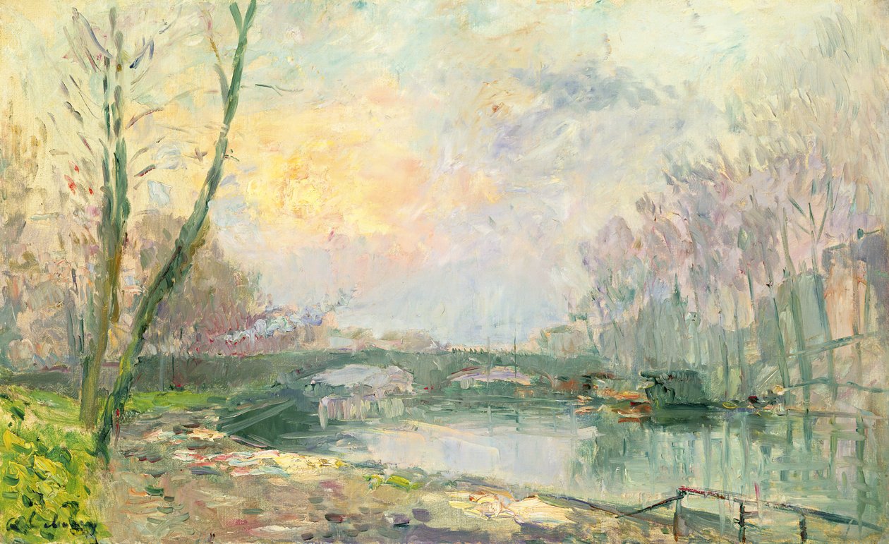 Vue de la Seine, Paris - Albert Charles Lebourg