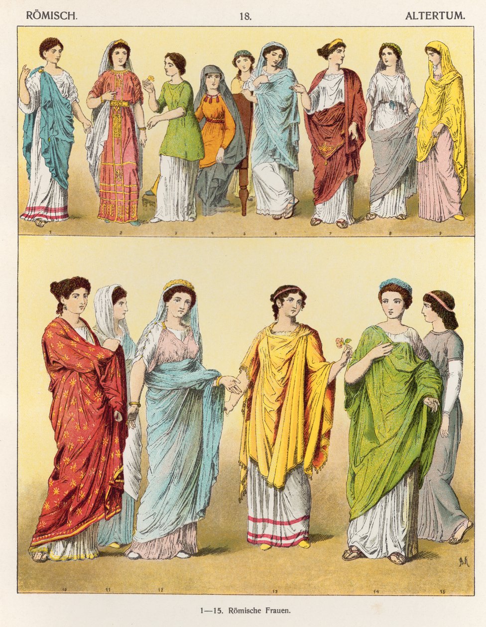 Robe romaine féminine, de 