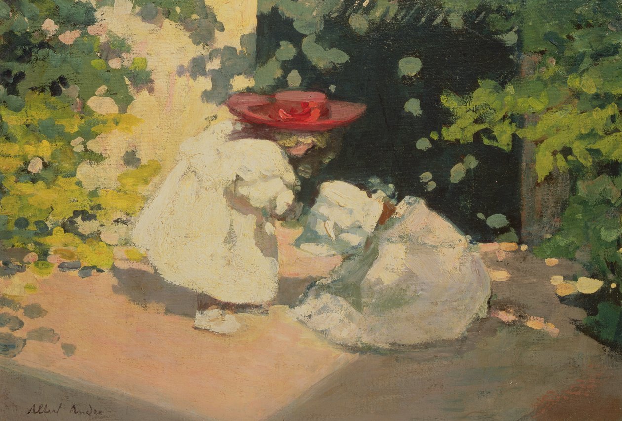 Petites filles qui jouent - Albert Andre