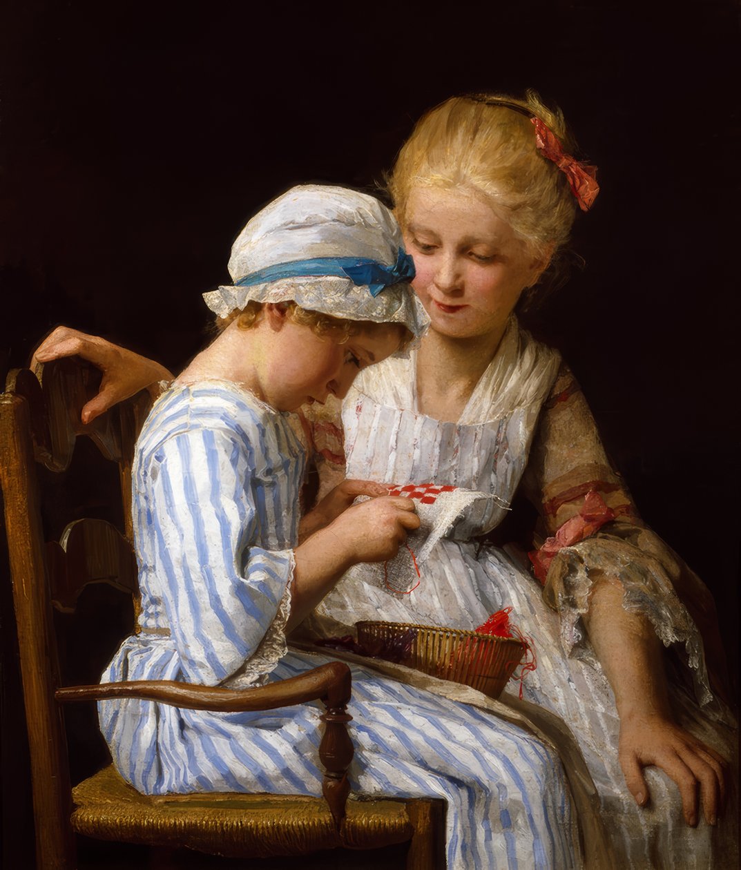 Les brodeuses - Albert Anker