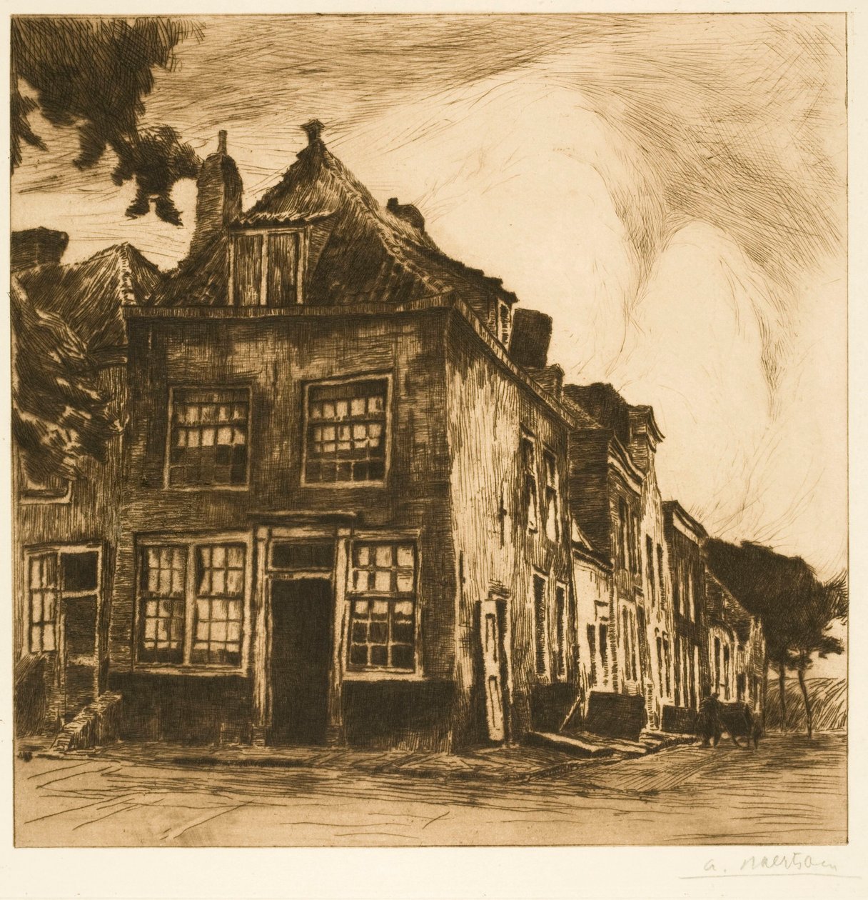 Maisons de Zélande (Vieilles maisons à Middelburg) - Albert Baertsoen