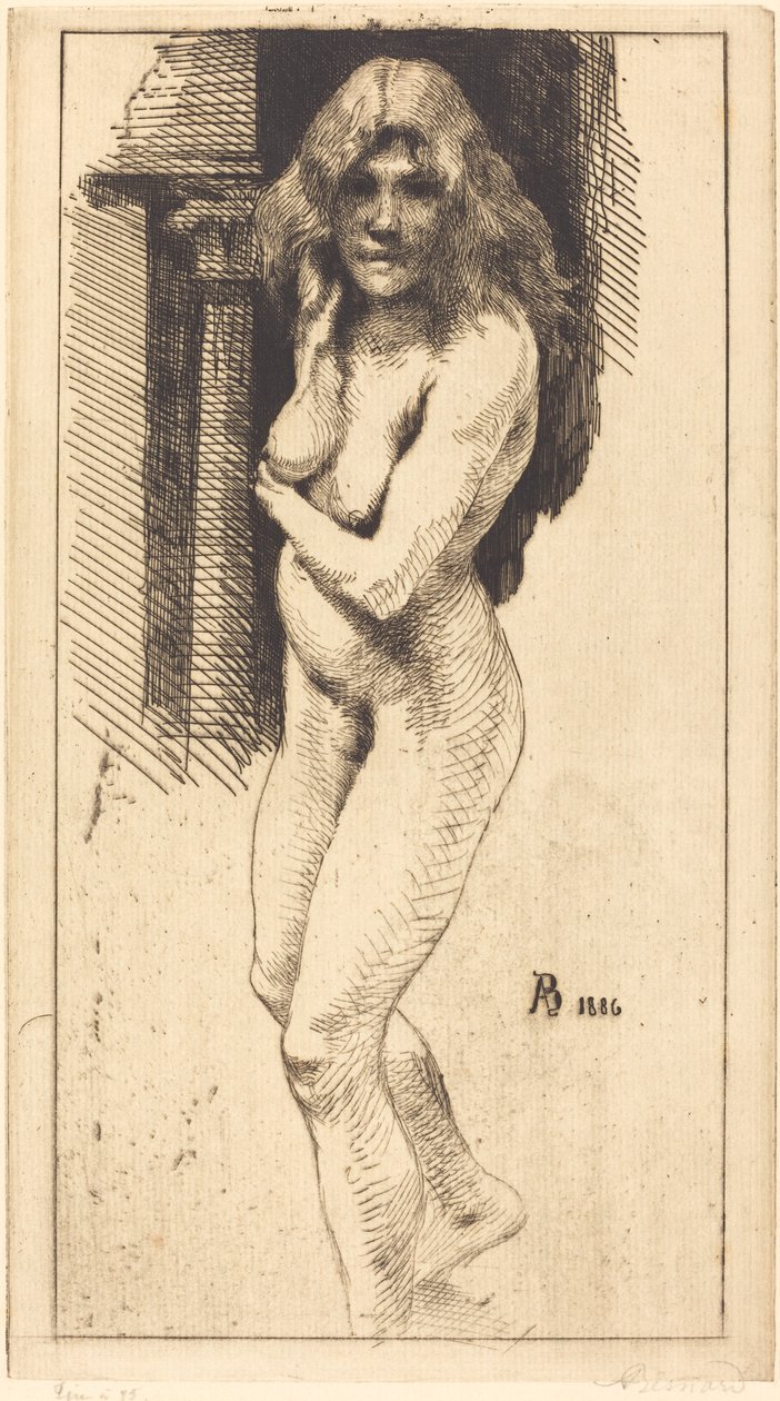 Carmen nue debout - Albert Besnard