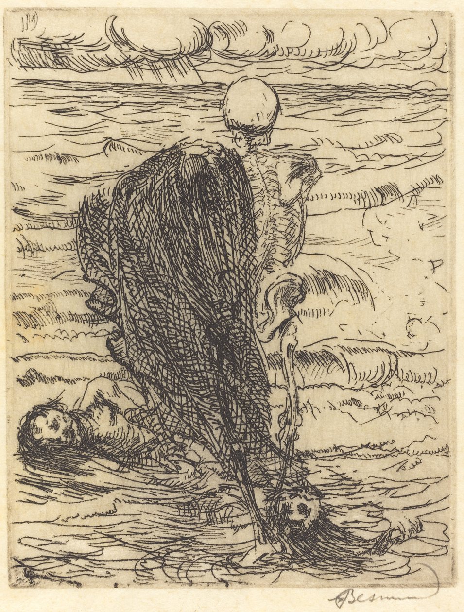 Le coup de filet - Albert Besnard