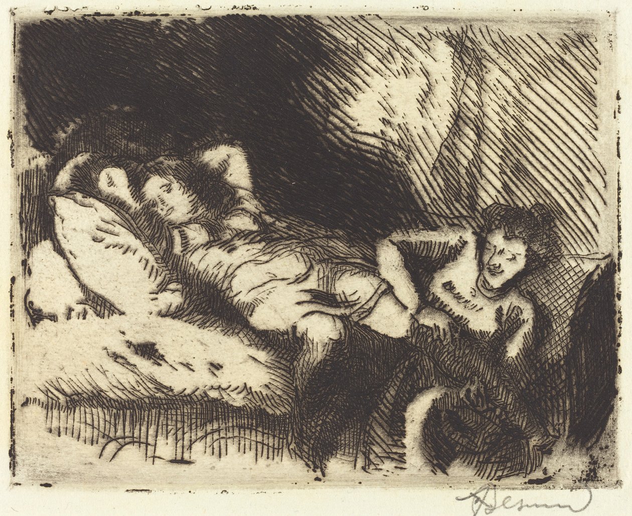 Le coucher - Albert Besnard