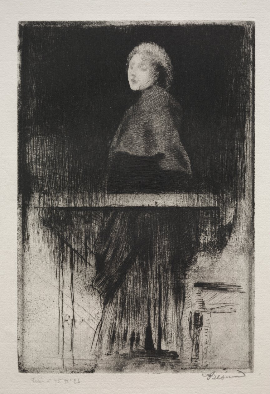 Femme avec une cape - Albert Besnard
