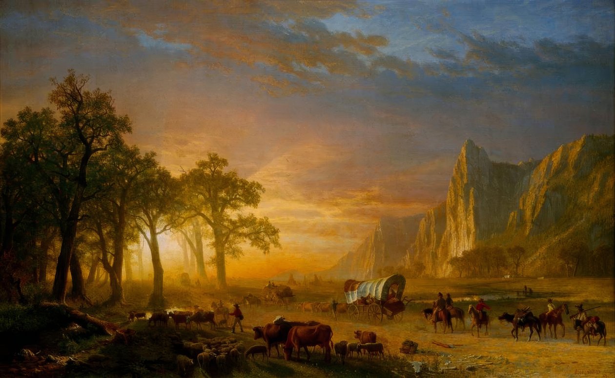 Émigrants traversant les plaines - Albert Bierstadt