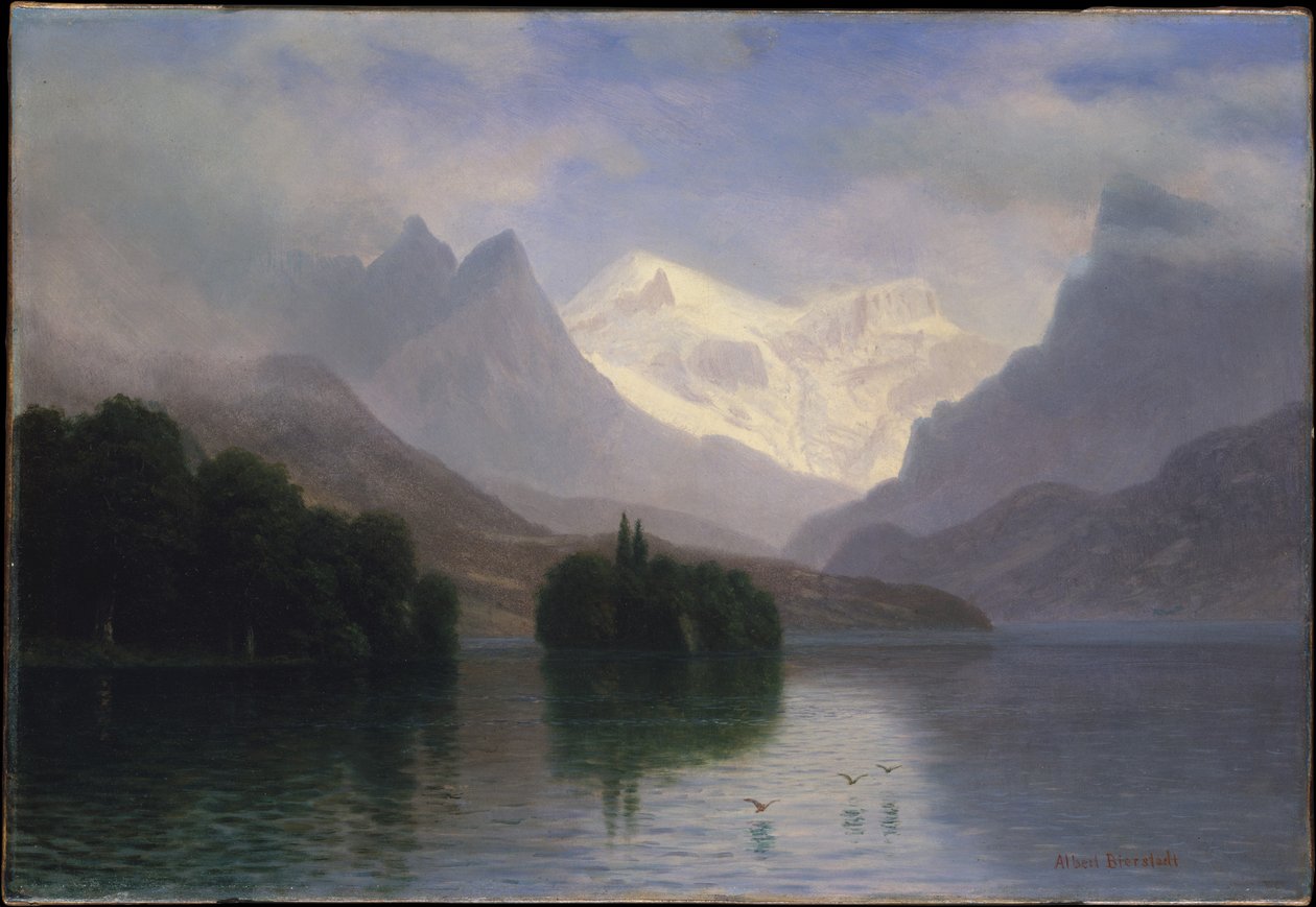 Paysage de montagne - Albert Bierstadt