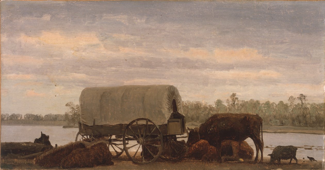 Repos sur le Platte - Albert Bierstadt