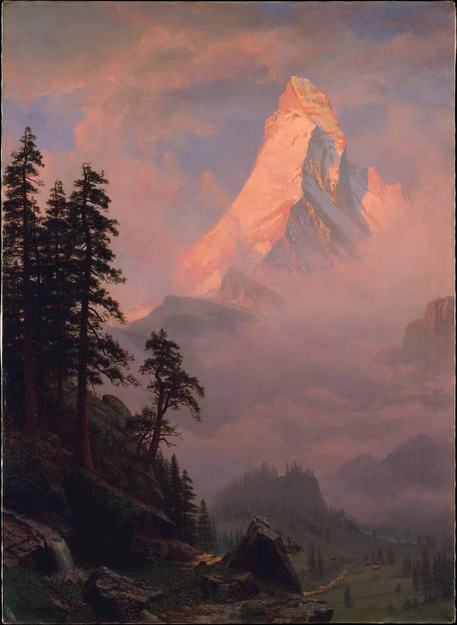 Lever du soleil sur le Cervin - Albert Bierstadt