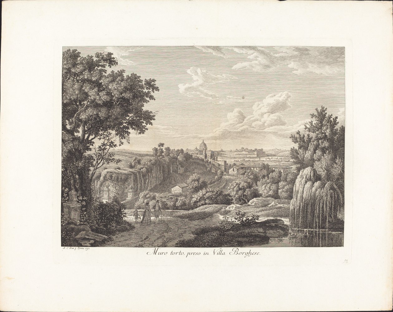 Muro torto, pris dans la villa Borghese - Albert Christoph Dies