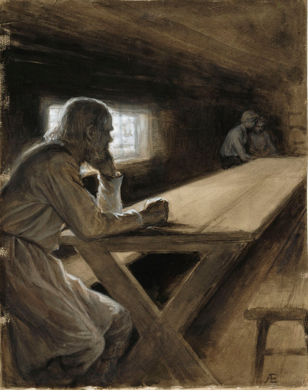 Intérieur de la cabine, tiré du poème « Le frère du nuage » - Albert Edelfelt