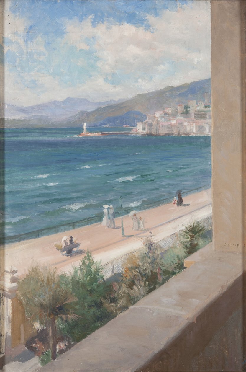 Depuis ma fenêtre à Cannes - Albert Edelfelt