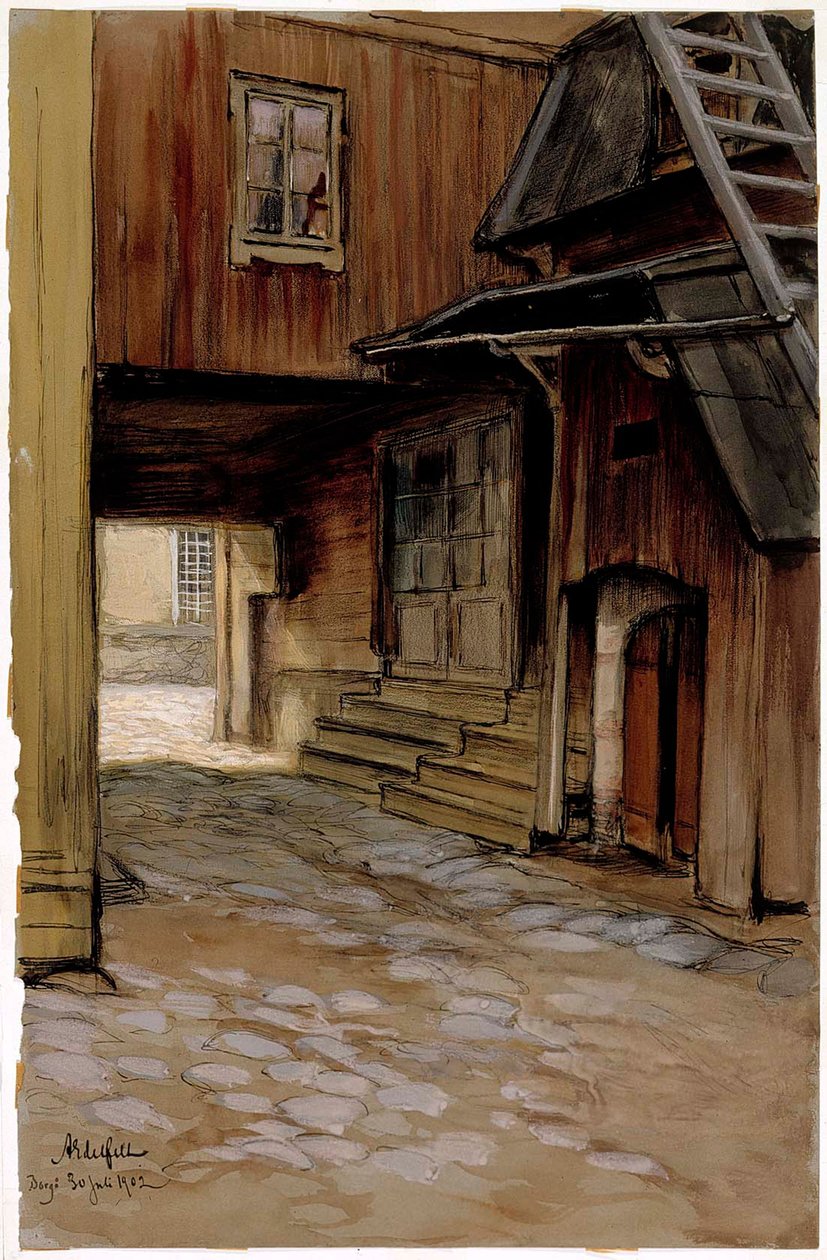 Maison à Porvoo - Albert Edelfelt