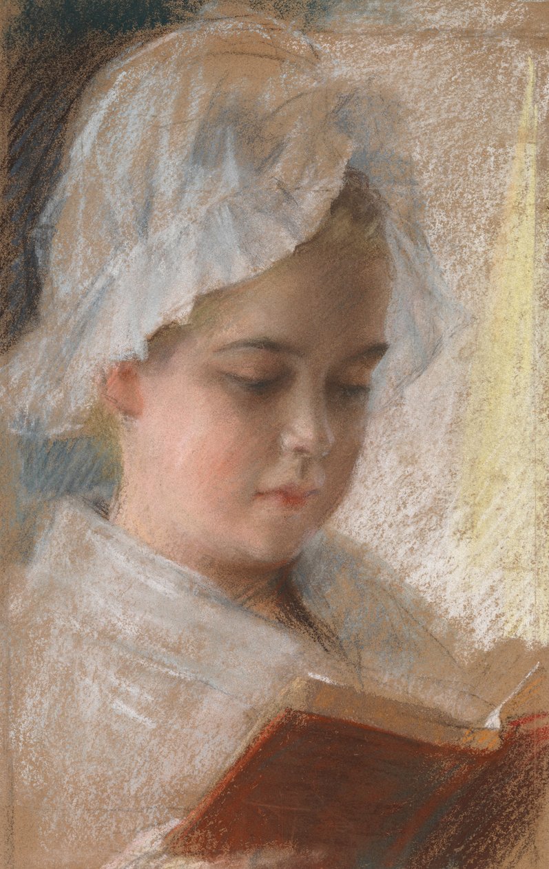 Portrait de Berta Edelfelt, étude - Albert Edelfelt
