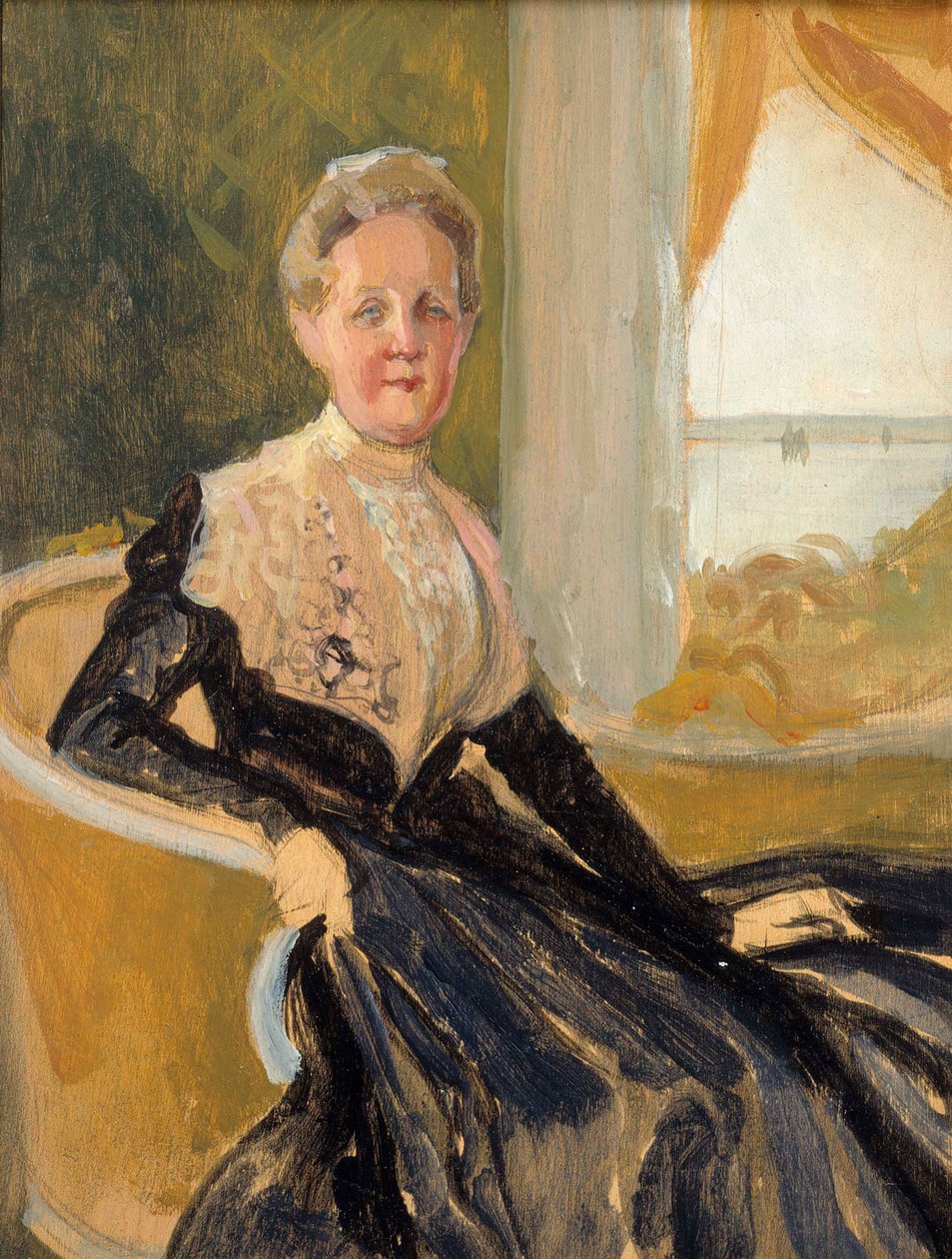 Portrait de la comtesse Elisabeth Wachtmaister, esquisse de composition - Albert Edelfelt