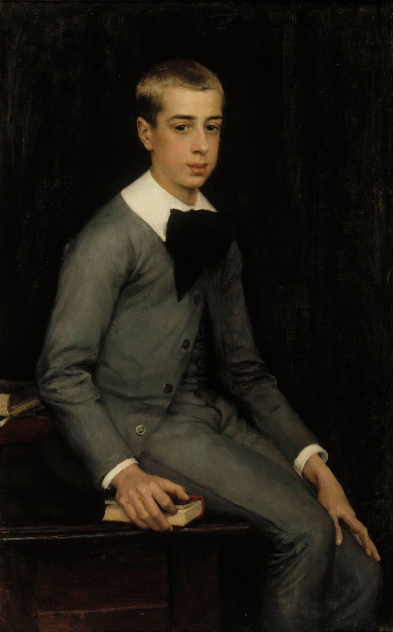 Portrait du lieutenant Alexandre Weissgerber de Stragéwicz dans son enfance - Albert Edelfelt