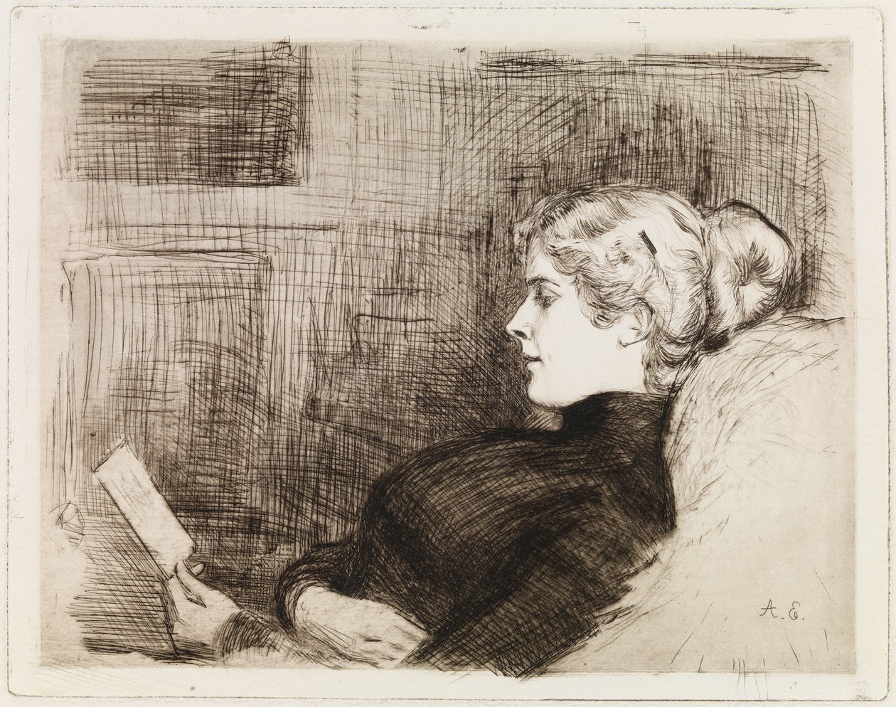 Portrait de Marie Hagelstam (par Heiroth) - Albert Edelfelt
