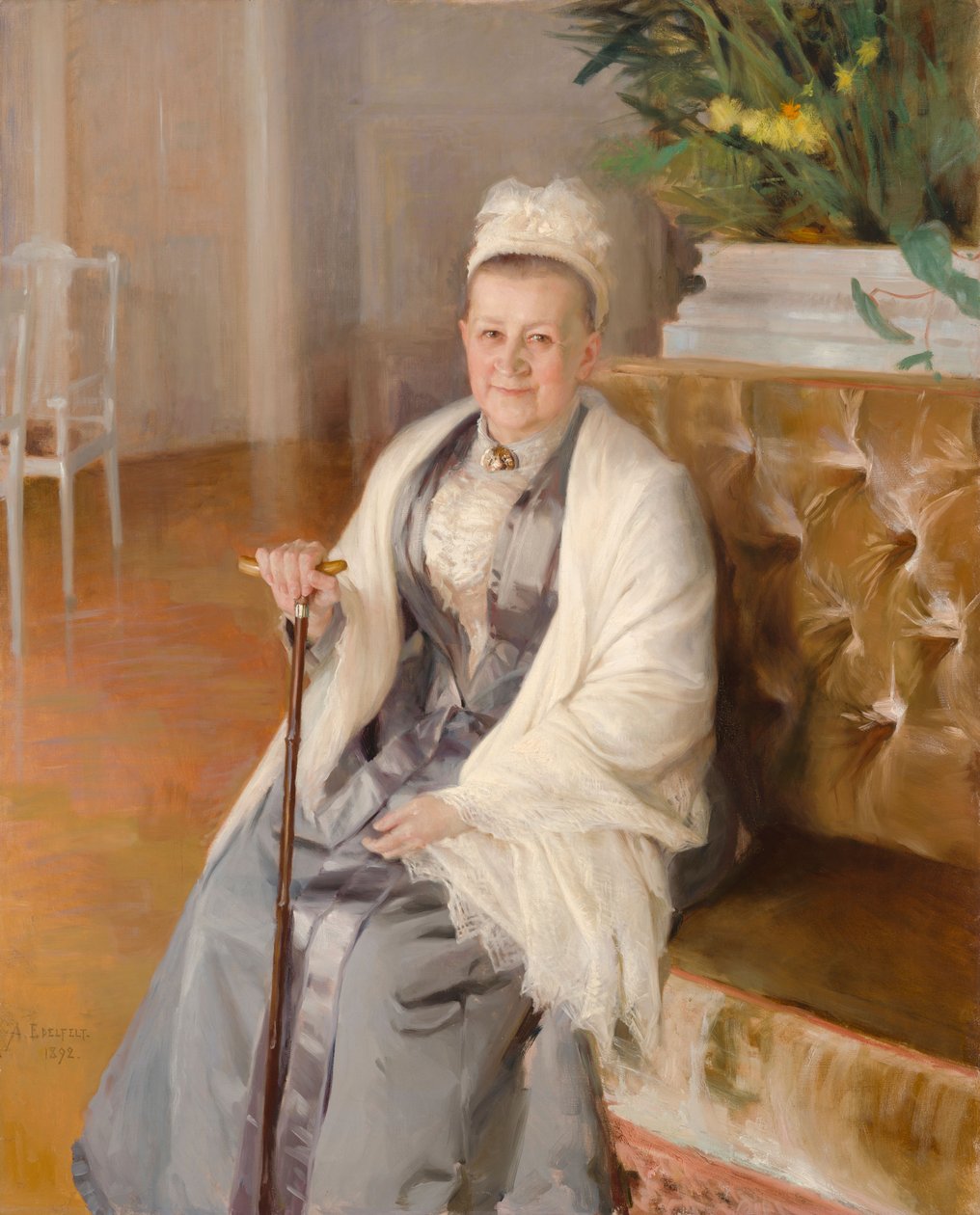 Portrait de Mme Anna Sinebrychoff - Albert Edelfelt