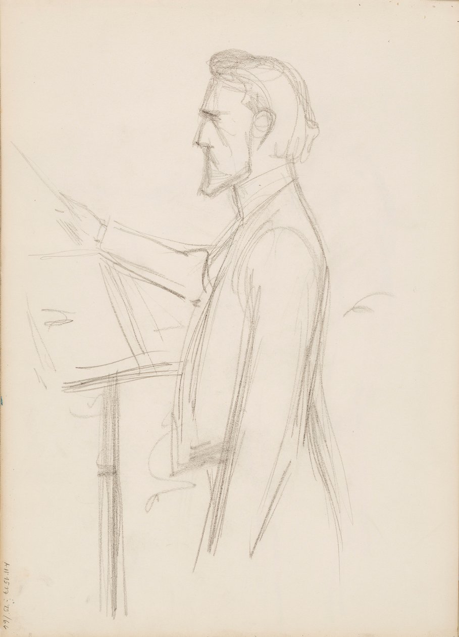 Robert Kajanus, esquisse de portrait - Albert Edelfelt