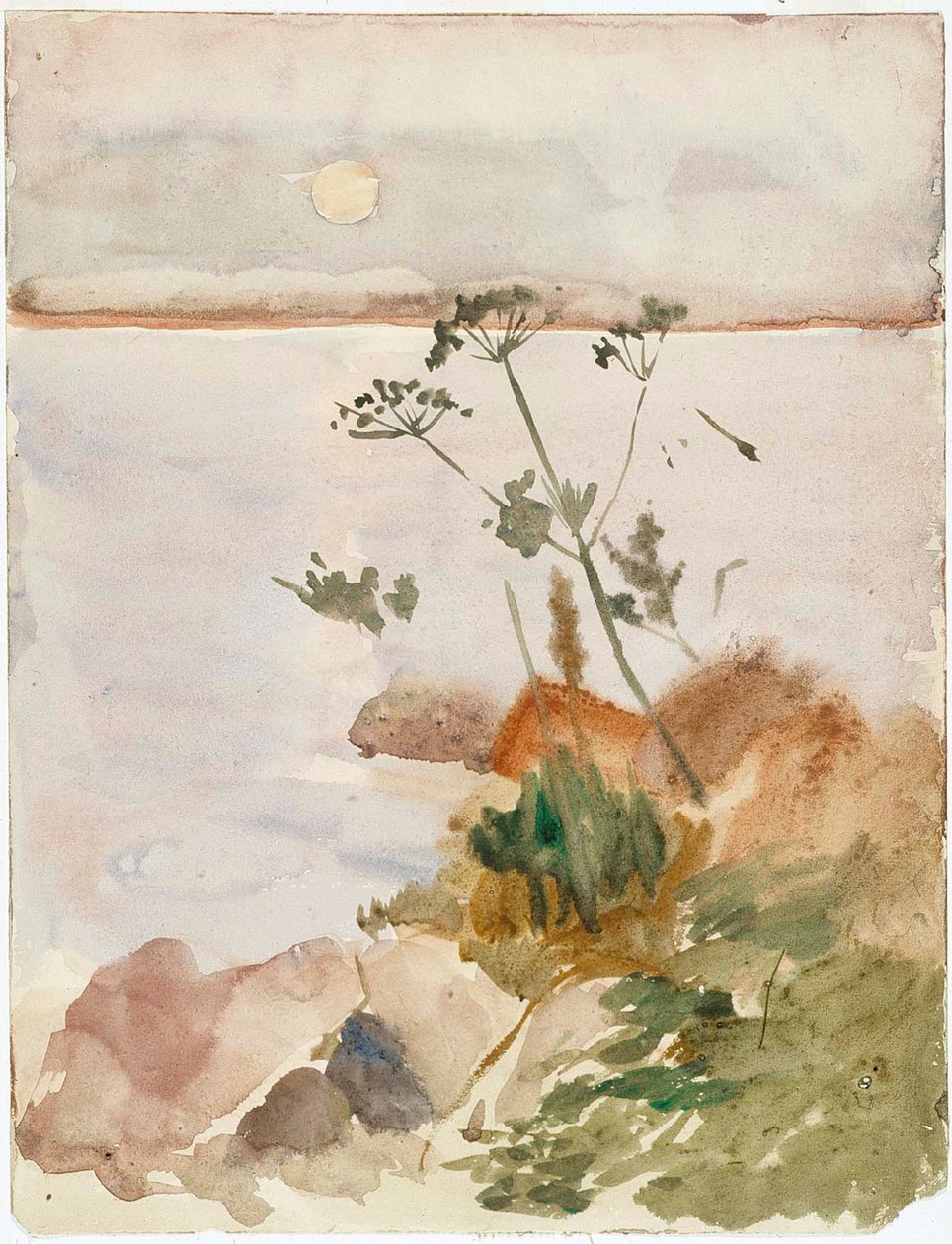 Rivage au clair de lune - Albert Edelfelt