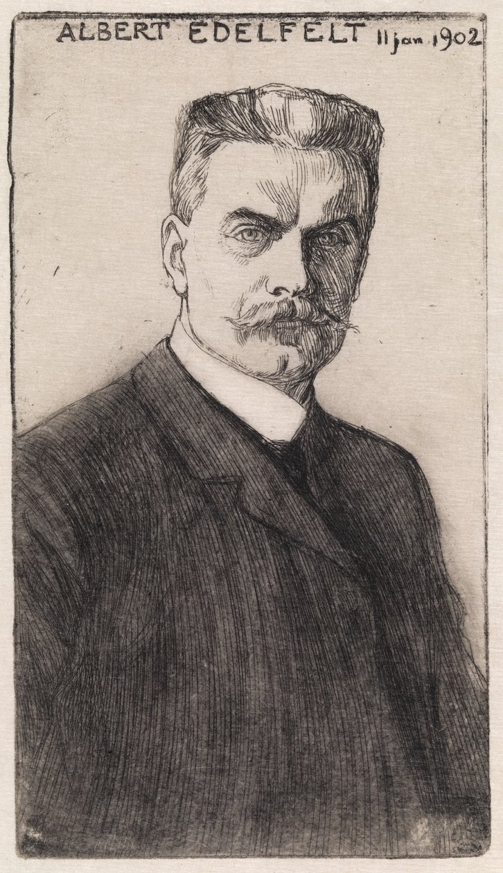 Autoportrait - Albert Edelfelt