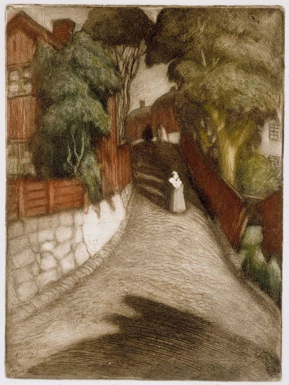 Rue à Porvoo - Albert Edelfelt