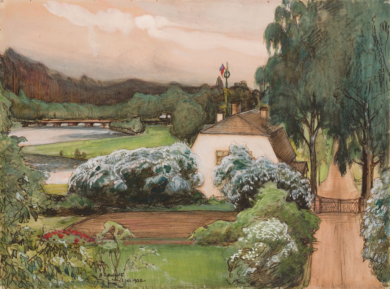La maison du contremaître au domaine de Saari - Albert Edelfelt
