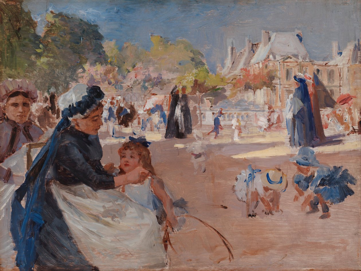 Les jardins du Luxembourg, Paris, étude finale - Albert Edelfelt