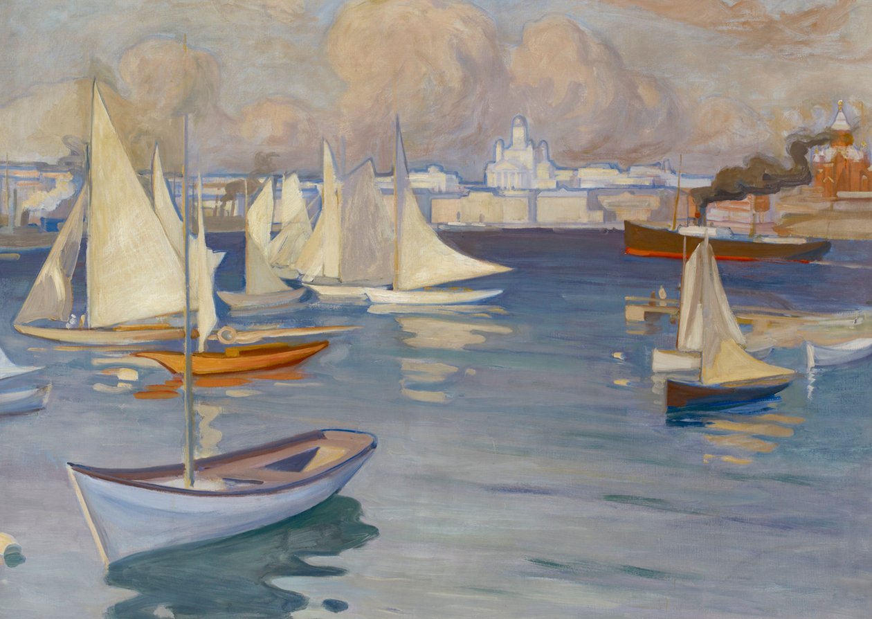 Le port du Nyländska Jaktklubben à Helsinki - Albert Edelfelt