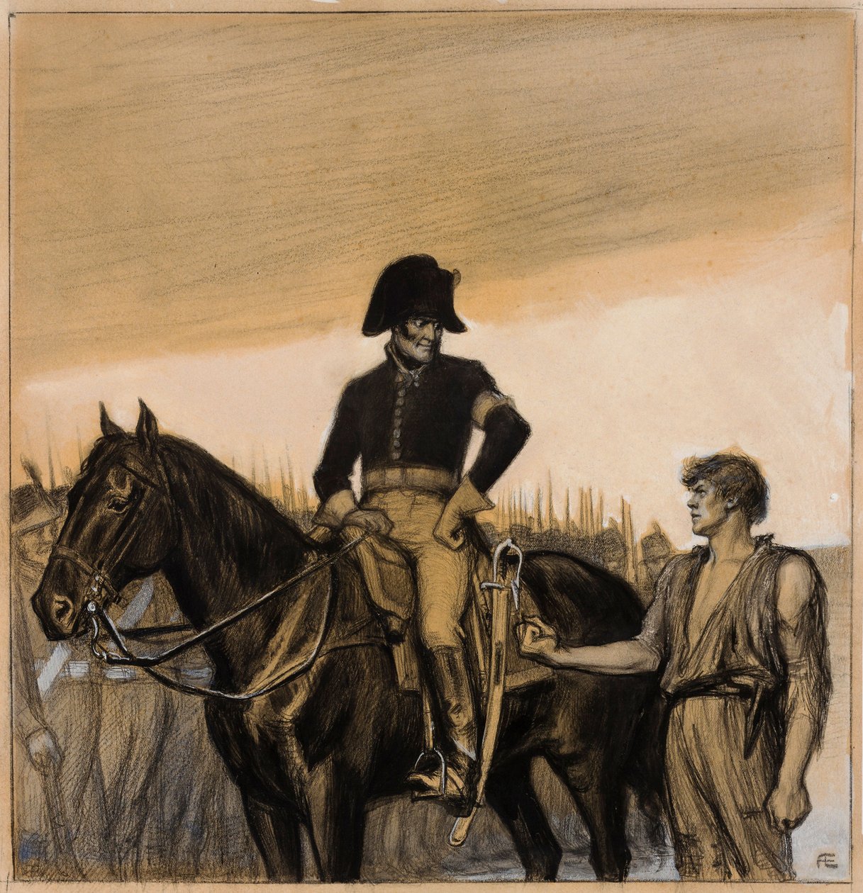 « Ce poing est ma protection » (illustration originale pour *Les Aventures de l