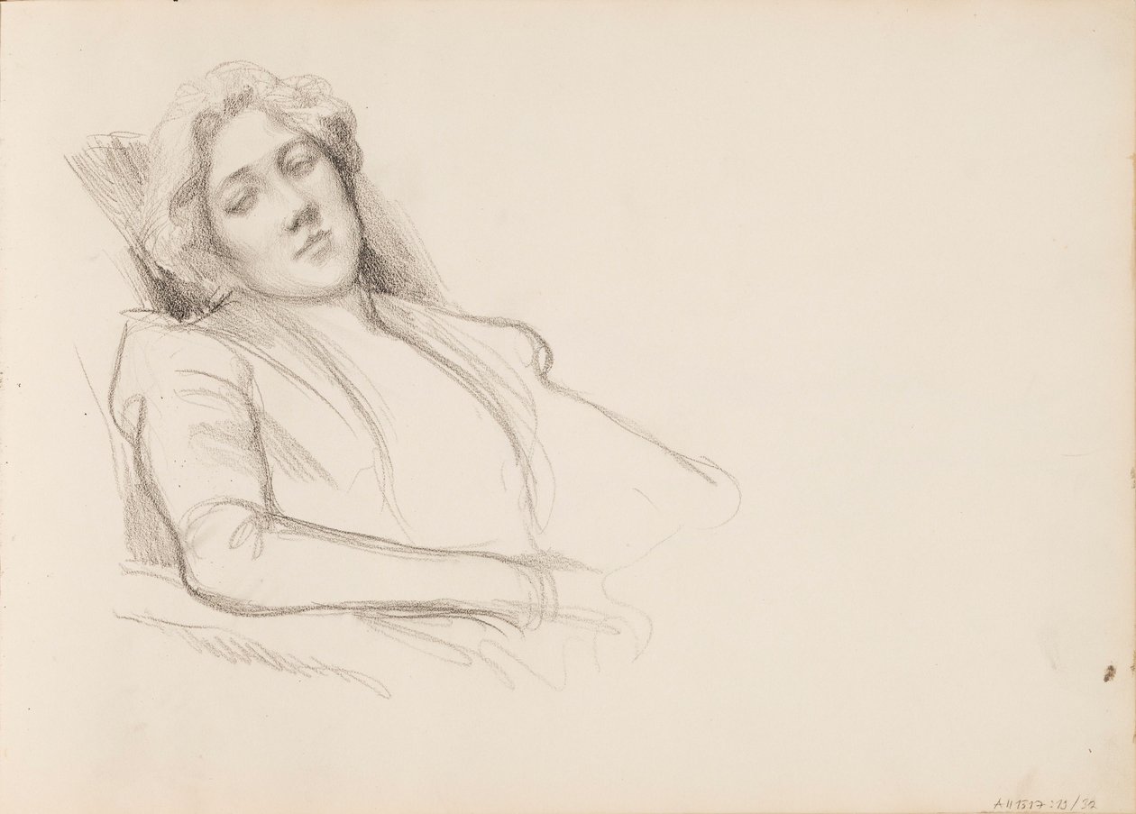 Femme assise, film à mi-corps - Albert Edelfelt