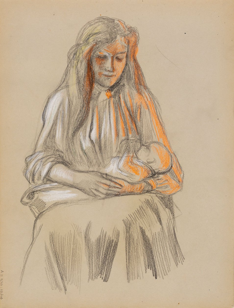 Mère et enfant - Albert Edelfelt
